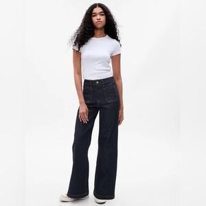 GAP High Rise Stride Jeans in Classic Blue
